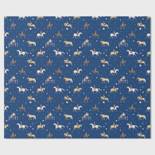 Reitschule im Winter Geschenkpapier (Flach)