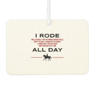 Reitspass für Pferde als Haflinger-Rennpferd Autolufterfrischer