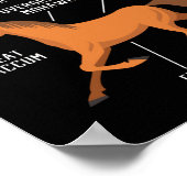 Reitsport Anatomie eines Pferdes Lover Poster (Ecke)