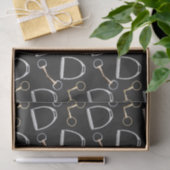 Reitsport Bits und Steigbügel Seidenpapier (Geschenk)