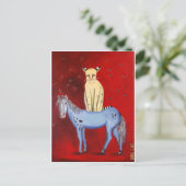 Reitsport-Bob Postkarte (Stehend Vorderseite)