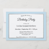 Reitsport Clydesdale Foto Geburtstag Einladung (Rückseite)