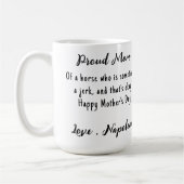 Reitsport Custom Foto Funny Horse Lover Kaffeetasse (Links)