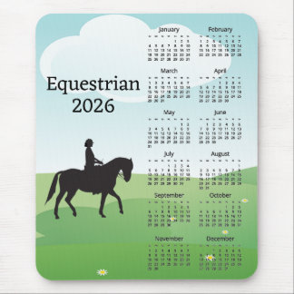 Reitsport-Design 2026-Kalender-Mauspad Mousepad