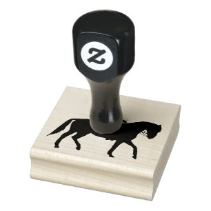 Reitsport Design Holz-Briefmarke Gummistempel