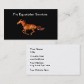 Reitsport-Dienstleistungen - Geschäftskarten für P Visitenkarte (Vorne/Hinten)
