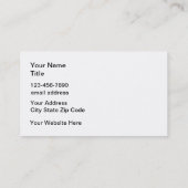 Reitsport-Dienstleistungen - Geschäftskarten für P Visitenkarte (Rückseite)