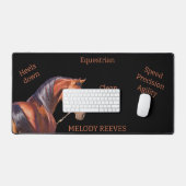 Reitsport Dressur Personalisiert Schreibtischunterlage (Tastatur & Maus)