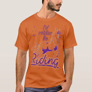 Reitsport Funny Horseback Reiten T-Shirt