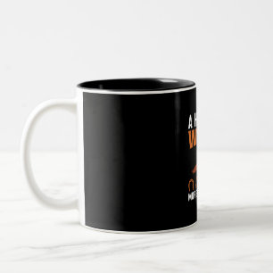 Reitsport-Geschenk Ein Pferd ist es wert Zweifarbige Tasse