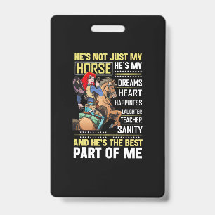 Reitsport-Geschenk   Er ist nicht nur mein Pferd Ausweis