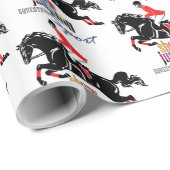 Reitsport Geschenkpapier (Rolleneckpunkt)