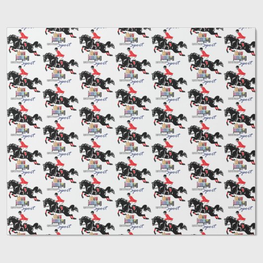 Reitsport Geschenkpapier (Flach)