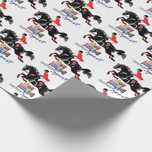Reitsport Geschenkpapier (Ecke)