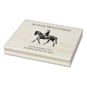 Reitsport Horse Jockey Gummistempel (Stempel)