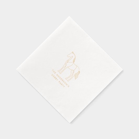 Reitsport Illustration Derby Party Racing Servietten Mit Folie (Rechts)
