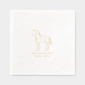 Reitsport Illustration Derby Party Racing Servietten Mit Folie (Vorderseite)