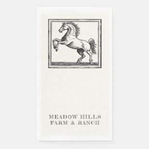 Reitsport Individueller Text Vintage Pferd Bad Serviette