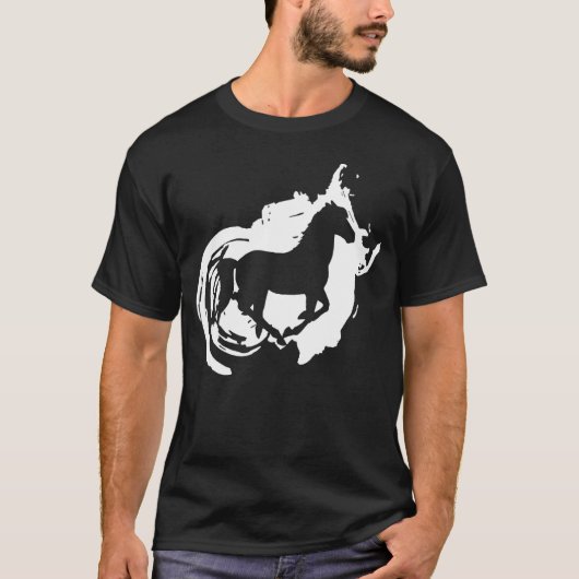 Reitsport Kunst T-Shirt (Vorderseite)