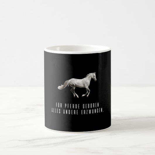 Reitsport Liebe Herzschlag Reiten Kaffeetasse (Mittel)