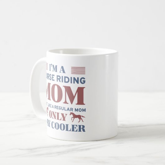 Reitsport-Mama Kaffeetasse (Vorderseite Links)