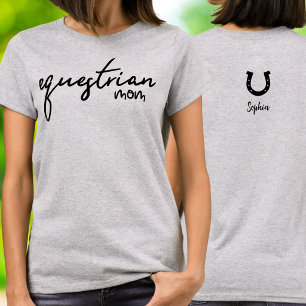 Reitsport-Mama-Kursivschrift-Typografie T-Shirt