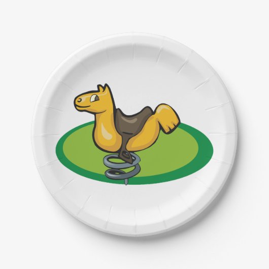 Reitsport Pappteller (Vorderseite)