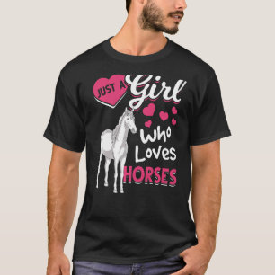 Reitsport Pferd Mädchen Frauen Reiter Pferd T-Shirt