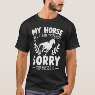 Reitsport Pferd Reiten Pferd Reitsattel T-Shirt