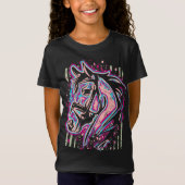 Reitsport - Pferdekopf - Reiten T - Shirt (Vorderseite)