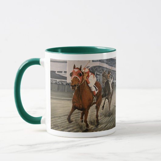 Reitsport Pferderennen Tasse (Links)