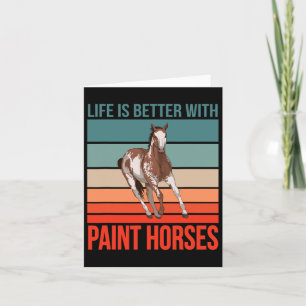 Reitsport Reiten ist besser Paint Karte