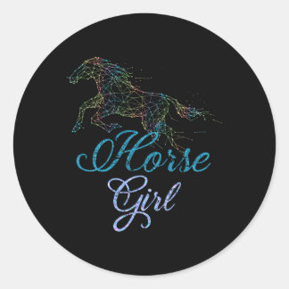 Reitsport Reiten Runder Aufkleber