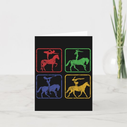 Reitsport Reitpferde Dressa Karte (Vorderseite)