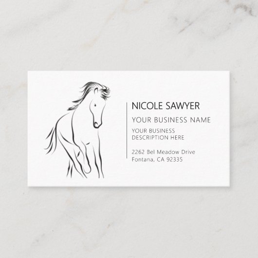 Reitsport Reitsport Reiten Visitenkarte (Vorderseite)