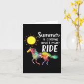 Reitsport Reitsport Sommerferien Karte (Gelbe Blume)