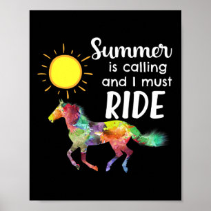 Reitsport Reitsport Sommerferien Poster