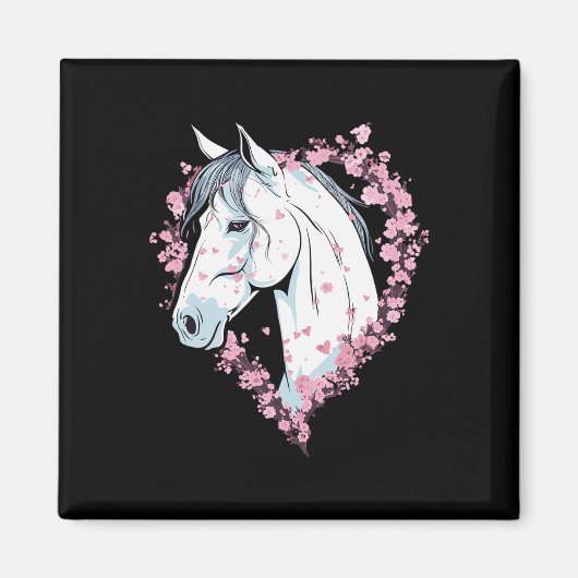 Reitsport Reitstall Blossom Magnet (Vorne)