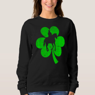 Reitsport St Patrick S Day Retro Kleeblatt Sweatshirt
