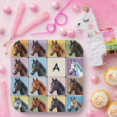 Reitsport Themed Party Pferde Mit Monogramm Pferd Pappteller (Party)