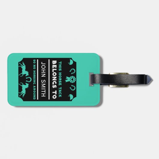 Reitsportbesitzer Gepäckanhänger (Rückseite horizontal)