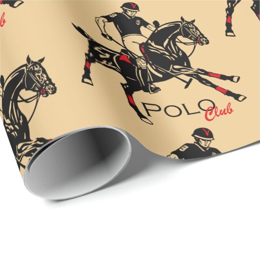 Reitsportclub Geschenkpapier (Rolleneckpunkt)