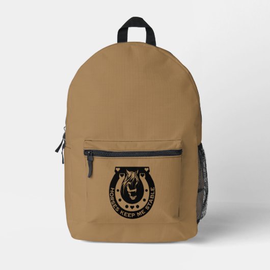 Reitsportler Bedruckter Rucksack (Vorderseite)