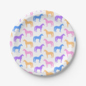 Reitsportler Pappteller (Vorderseite)