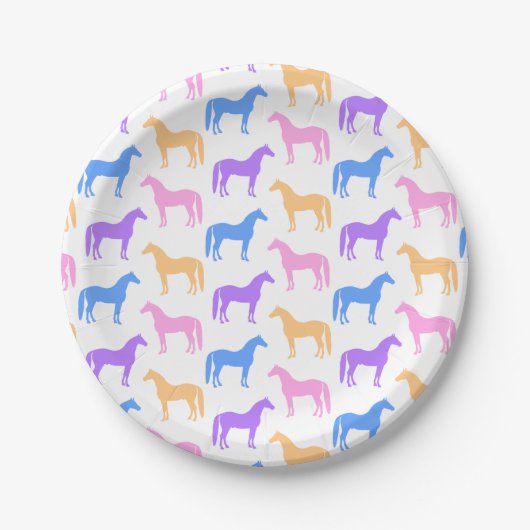 Reitsportler Pappteller (Vorderseite)