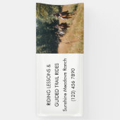 Reitsportler Ranch Stallpferde Banner (Vertikal)