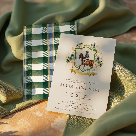 Reitsportort Elegante Einladung