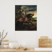 Reitsportrait von Charles V Poster (Küche)