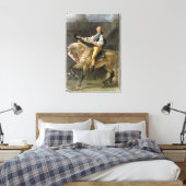 Reitsportrait von Stanislas Kostka Leinwanddruck (Insitu (Schlafzimmer))