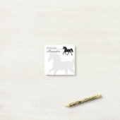 Reitstall Elegante Custom Note Post-it Klebezettel (Auf Schreibtisch)